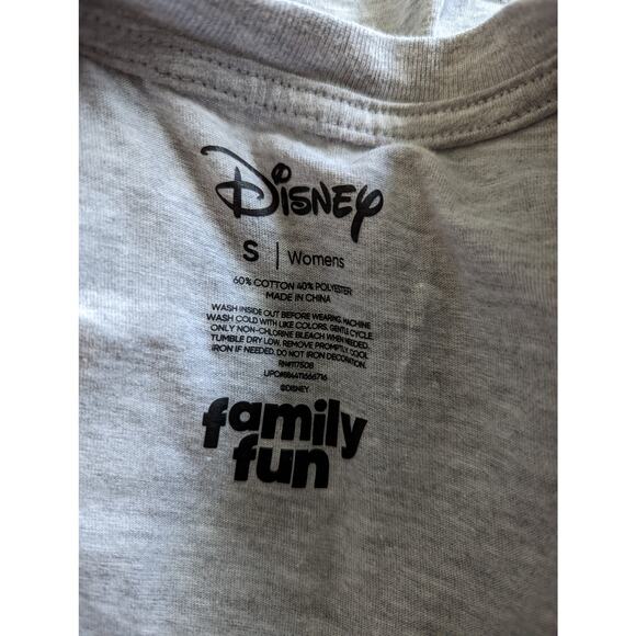 Disney Minnie Mouse Gray Short Sleeve Family Fun Tee Sz Small - Picture 4 of 4